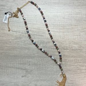 NWT WHBM semiprecious stone necklace
